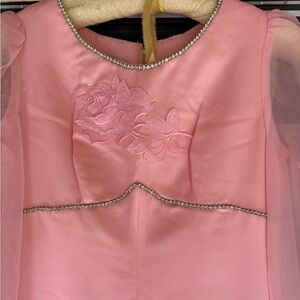 Sears JR Bazaar Pink Dress CLAIRO lookalike 70s vintage prom dress size xs-s